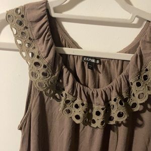 Light brown midi dress